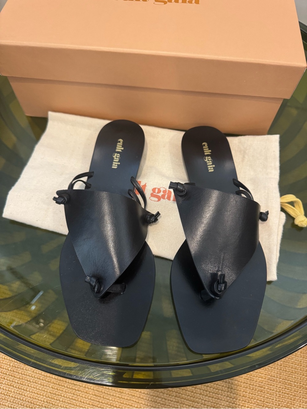 Cult Gaia Tina Sandals in Black